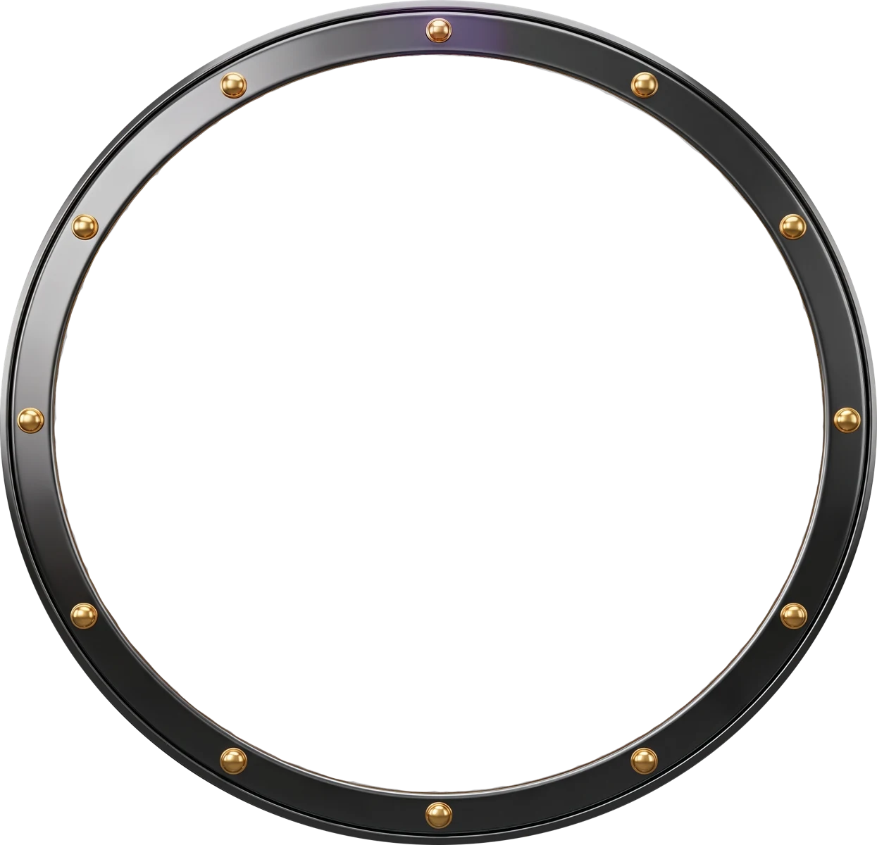 Ornate round frame waiting for your account avatar
